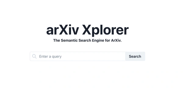 Arxiv Xplorer - A Semantic Search Engine for Arxiv Papers - Flow Card Image