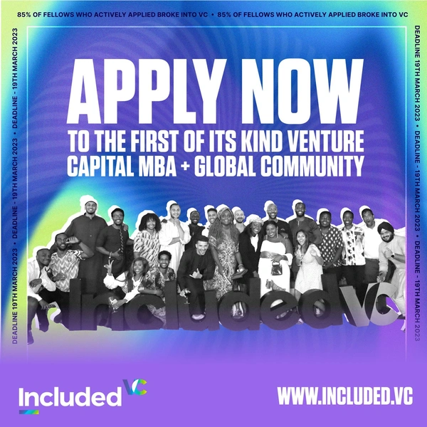 Included VC’s "VC MBA" Fellowship - Fully Sponsored - Flow Card Image