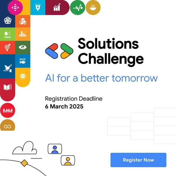 Solutions Challenge 2025 by GDG-Google Developers Groups - Flow Card Image