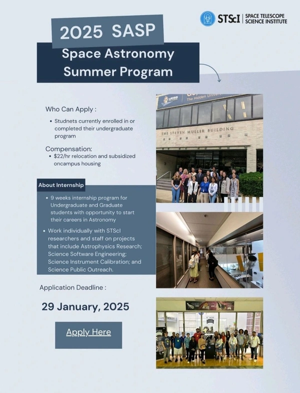 2025 Space Astronomy Summer Program (SASP) - Flow Card Image