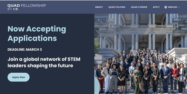 Quad Fellowship: Empowering Future STEM Leaders - Flow Card Image