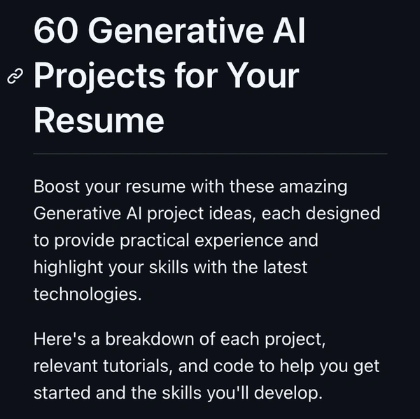 60+ Generative AI Projects to Boost Your Resume – Curated with Tutorials! - Flow Card Image