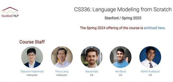 Stanford CS336: Language Modeling from Scratch – Spring 2025 - Flow Card Image