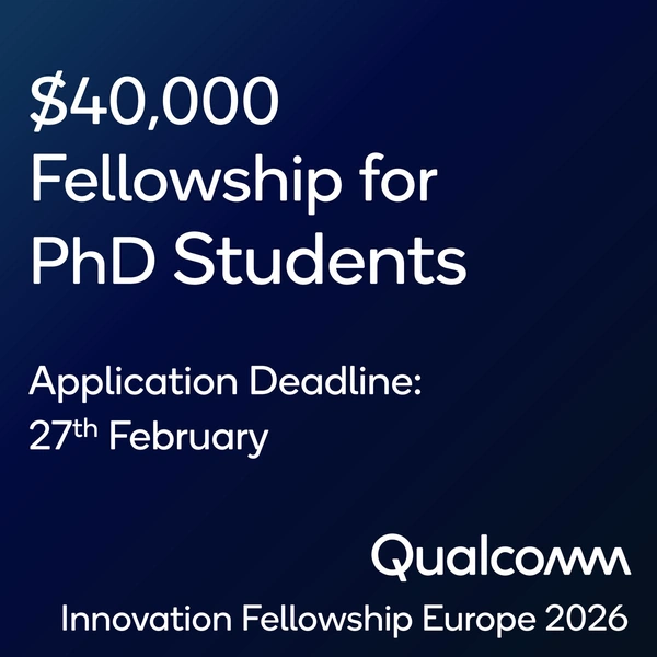  Qualcomm Innovation Fellowship (QIF) 2026 - Europe - Flow Card Image