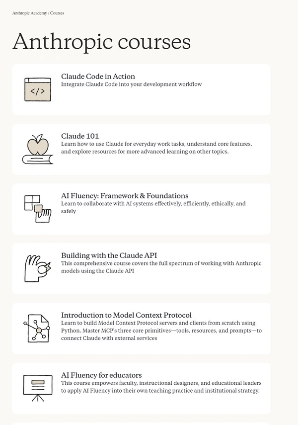 Anthropic Academy: Master Claude and AI Fluency - Flow Card Image